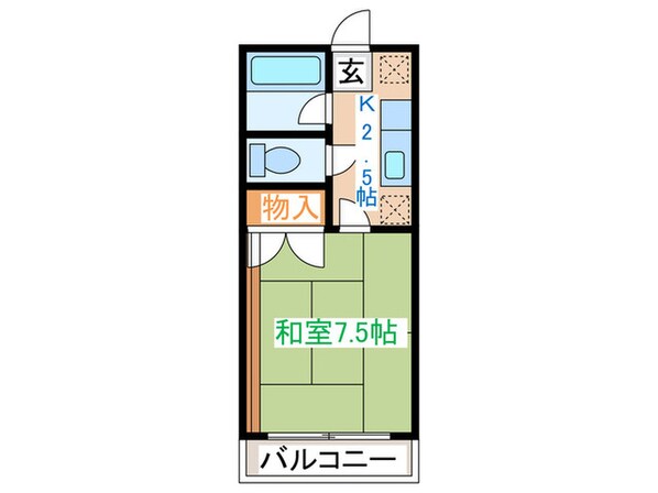 コーポ欅の物件間取画像